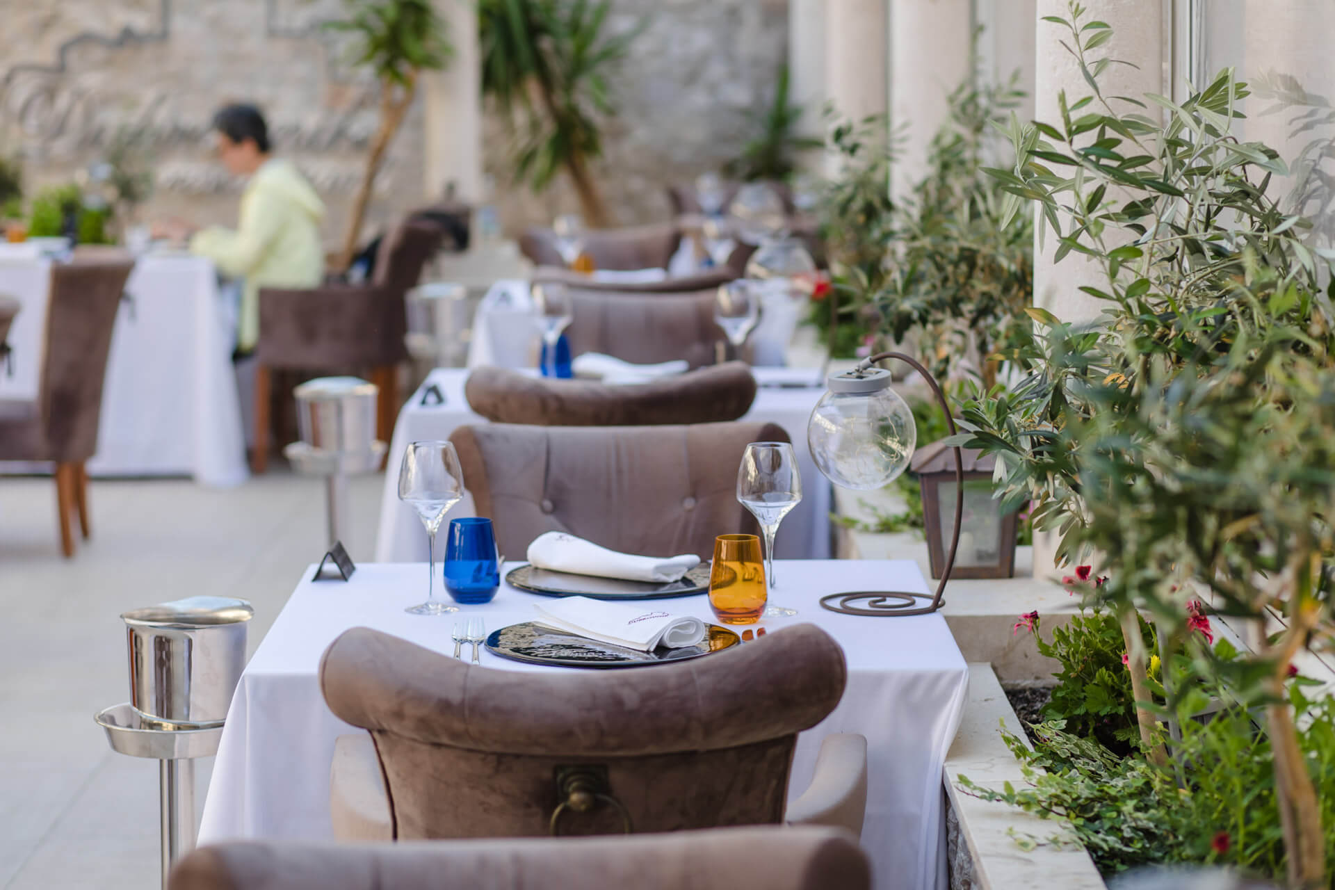 Restaurant Dubrovnik tables ready for upcoming guests